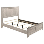 Nevado Farmhouse Eastern King Panel Bed Grey and Weathered Taupe
