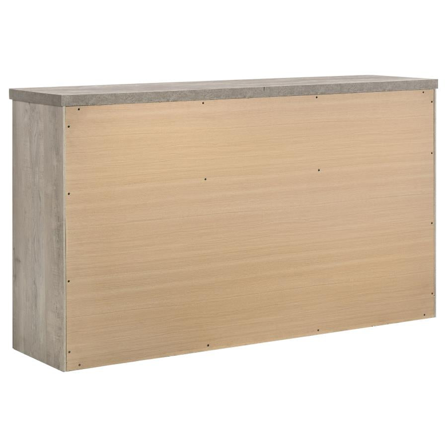 Nevado 5-Piece Queen Panel Bedroom Set Grey and Weathered Taupe