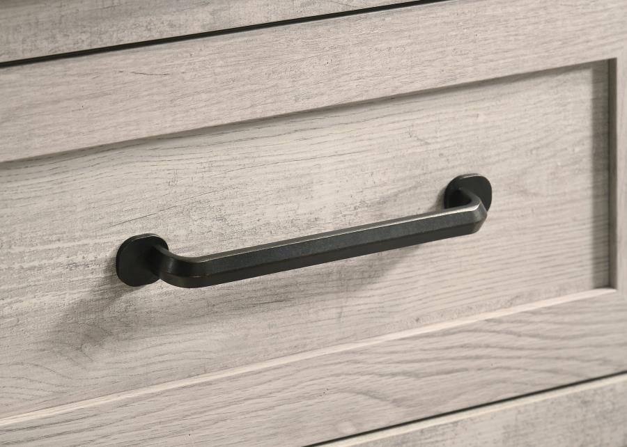 Nevado Farmhouse 7-Drawer Dresser Grey and Weathered Taupe