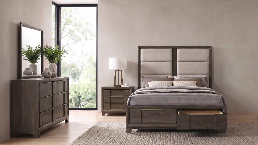 Farre 4-piece Queen Storage Bedroom Set Dark Brown