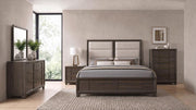 Farre 5-piece Eastern King Bedroom Set Dark Brown