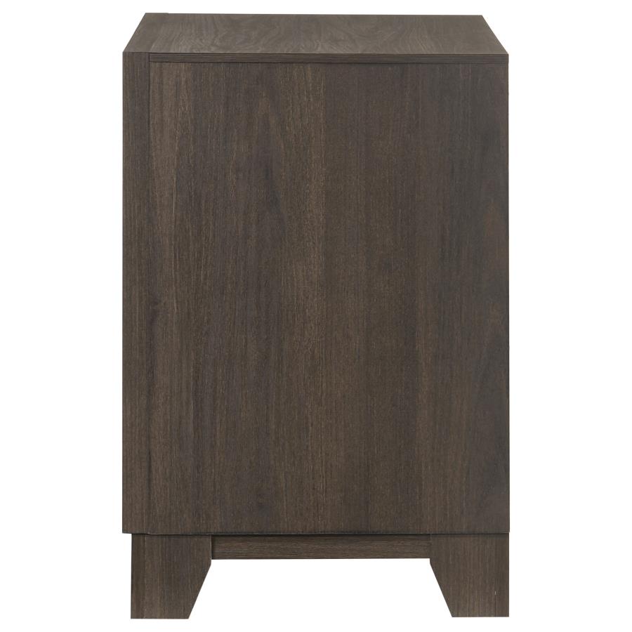 Farre 2-drawer Nightstand Bedside Table Dark Brown