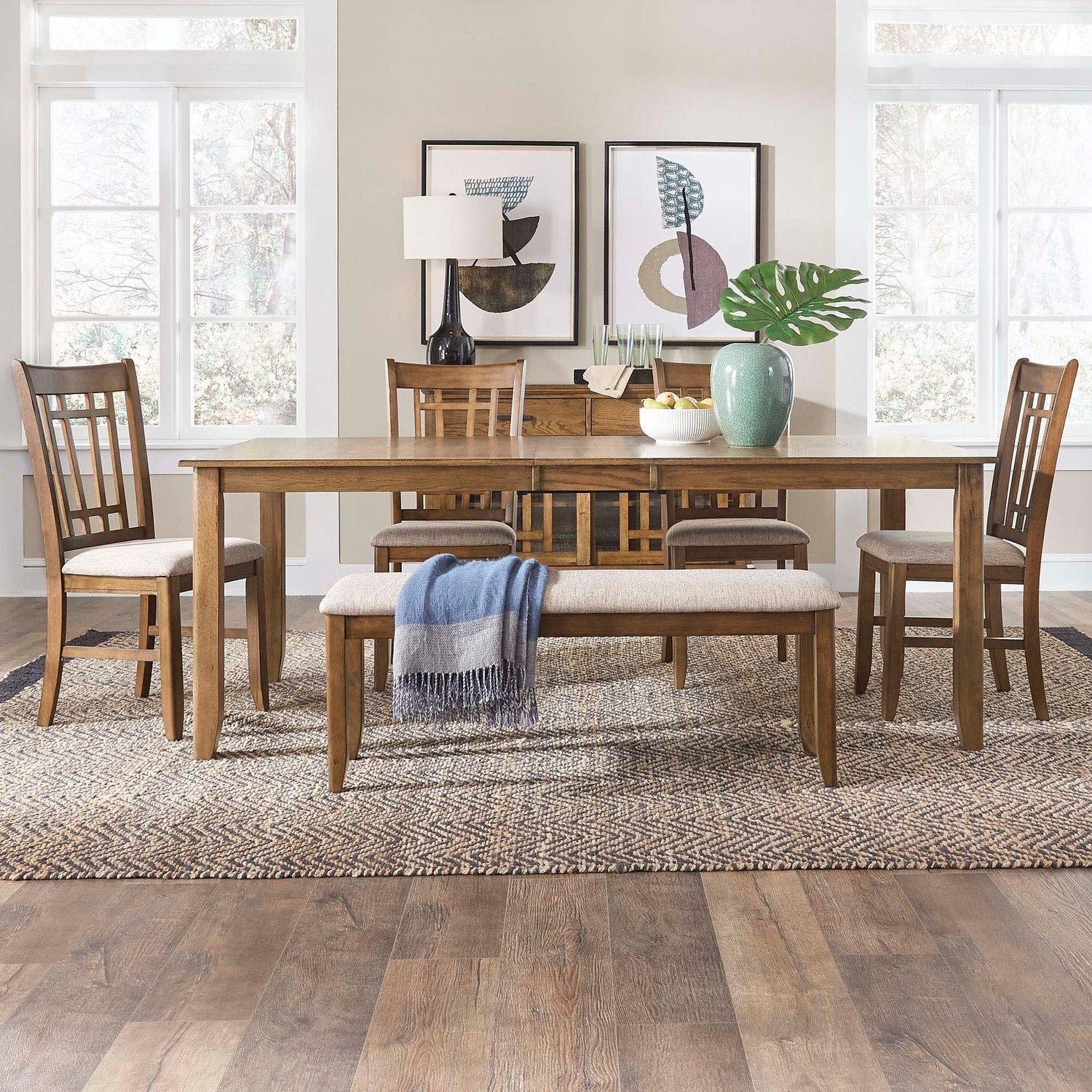 Santa Rosa 6 Piece Rectangular Table Set