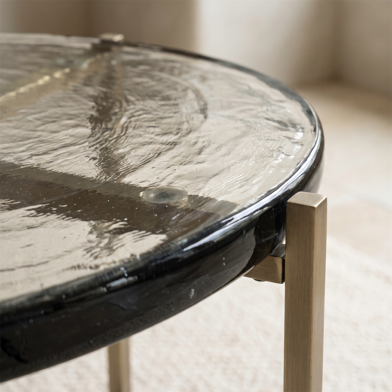 Halo Cast Glass Nesting Tables