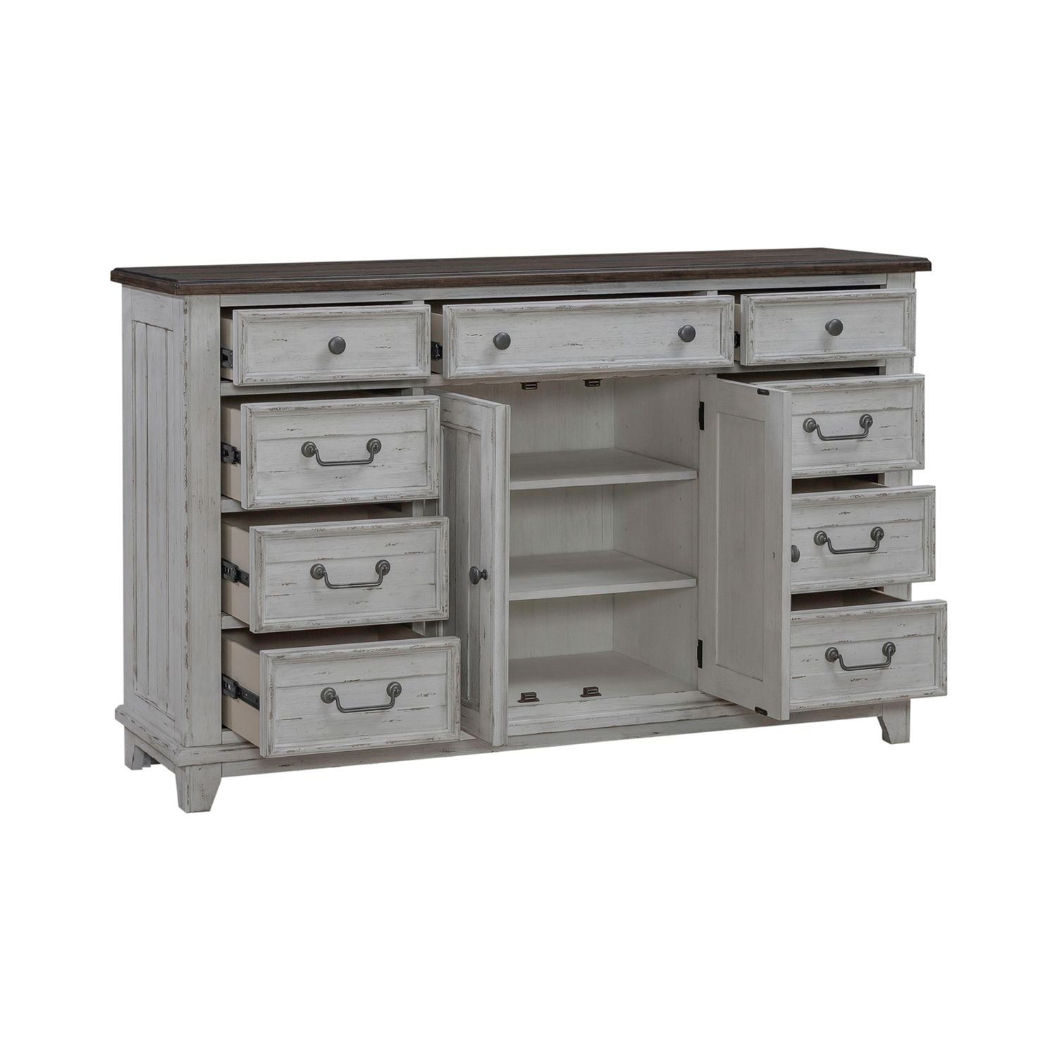 River Place 2 Door 9 Drawer Dresser