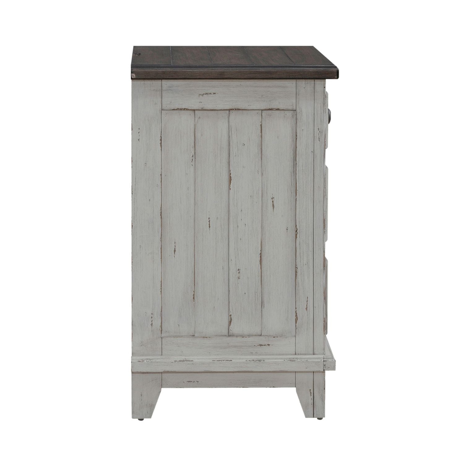 River Place 3 Drawer Nightstand with Charging Station
