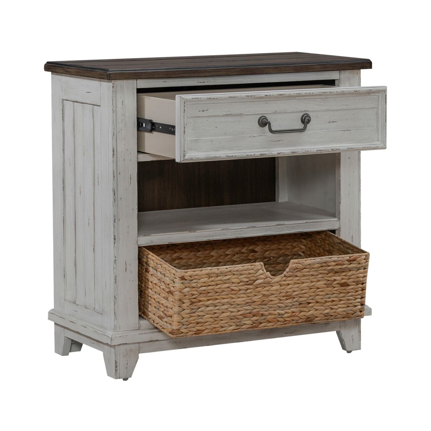 River Place Bedside Chest with Charging Station