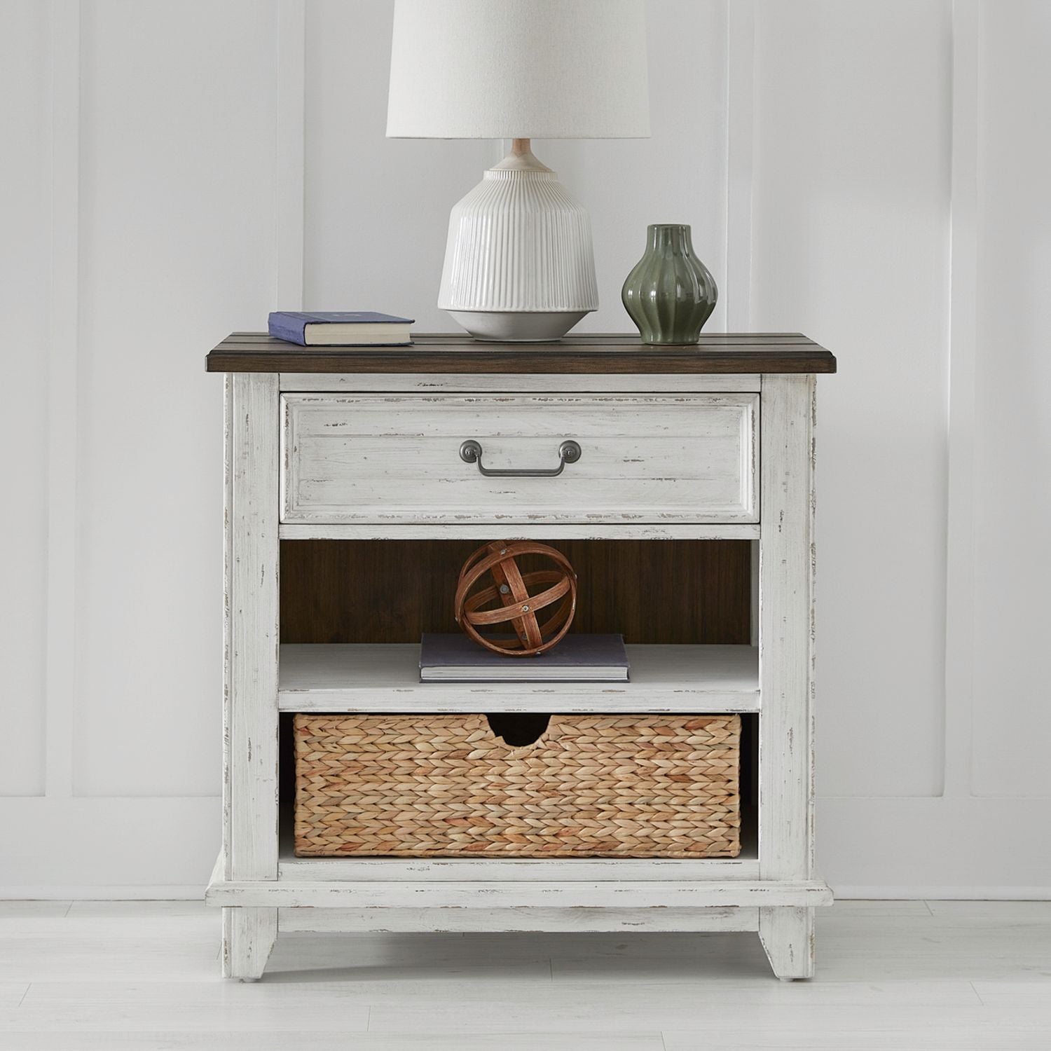 River Place Bedside Chest with Charging Station