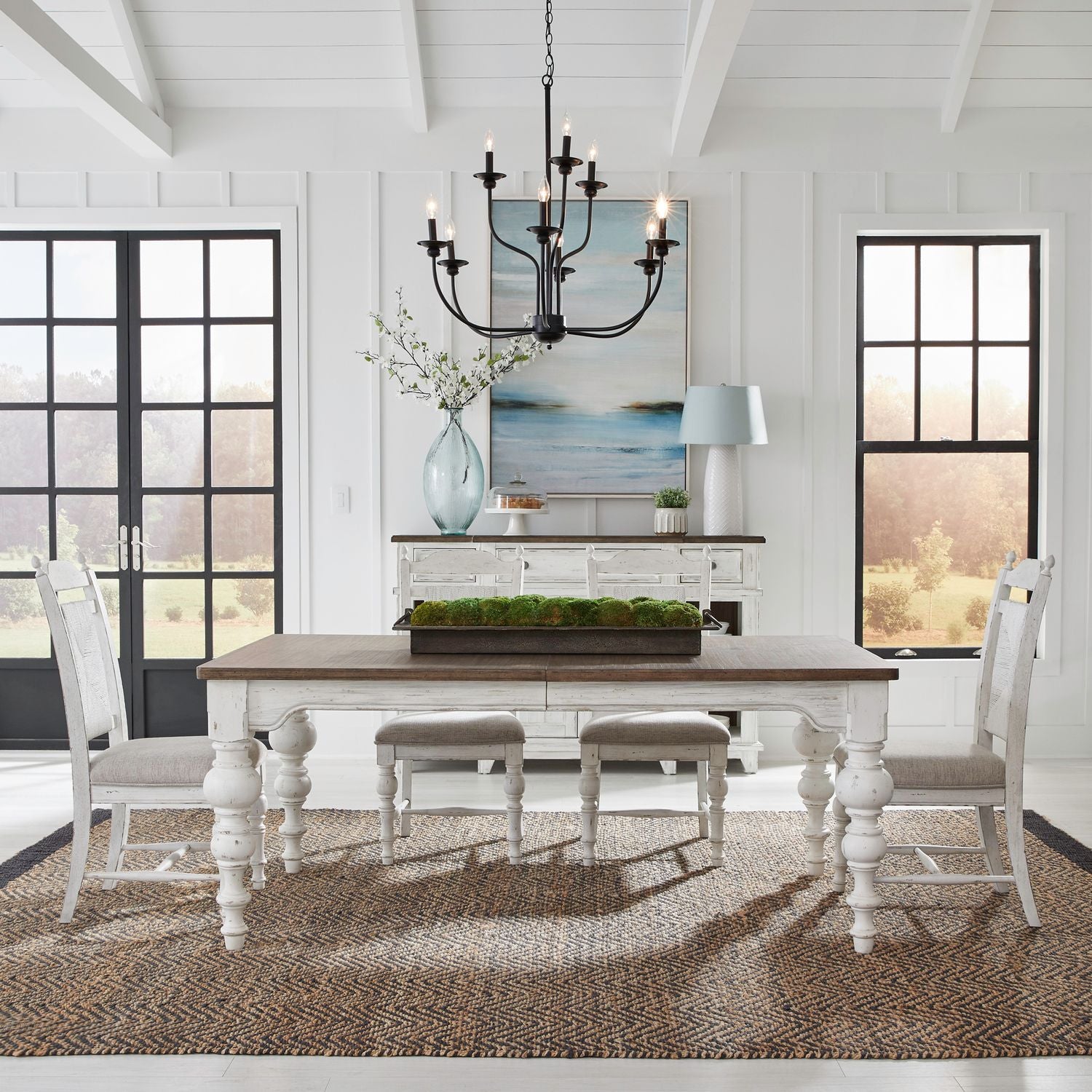 River Place 5 Piece Rectangular Table Set