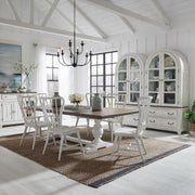 River Place 7 Piece Trestle Table Set
