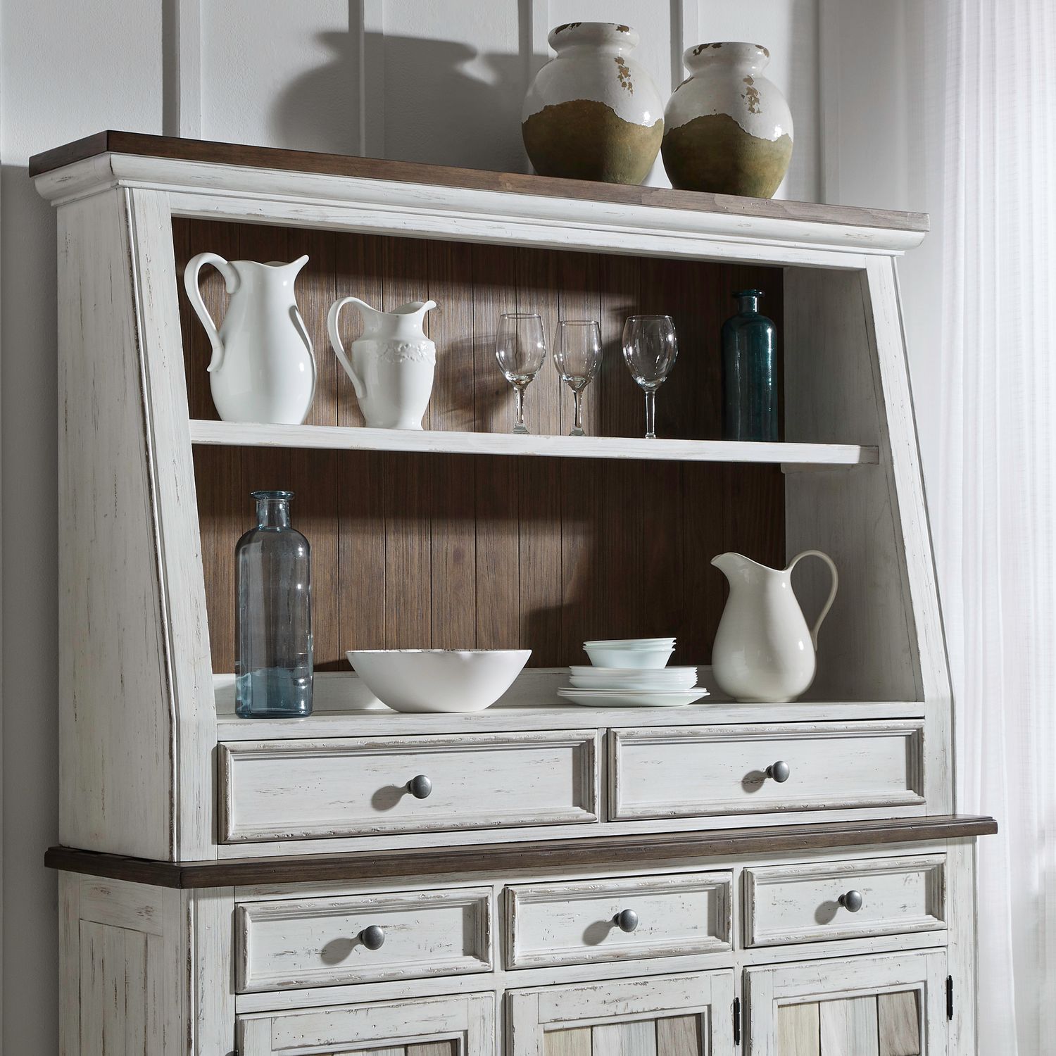 River Place Angled Server Hutch