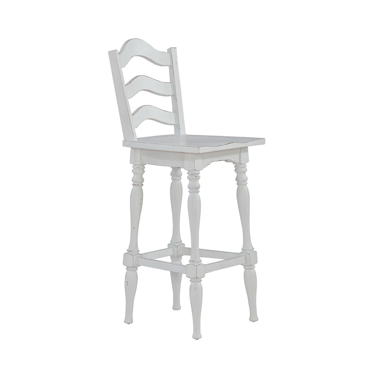 Magnolia Manor Ladderback Swivel Bar Stool