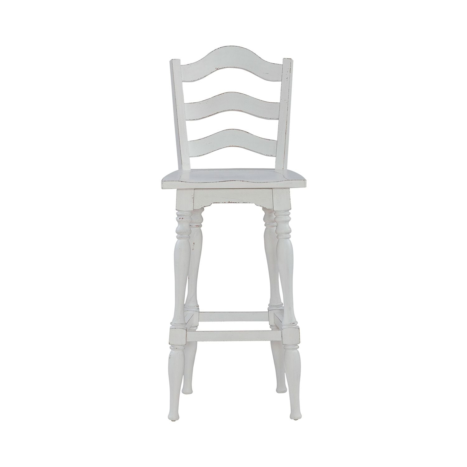Magnolia Manor Ladderback Swivel Bar Stool