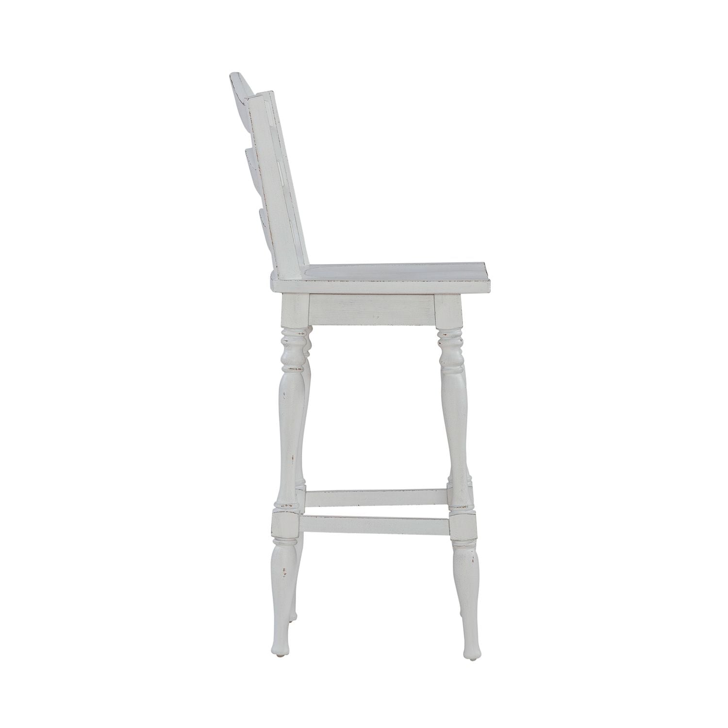 Magnolia Manor Ladderback Swivel Bar Stool