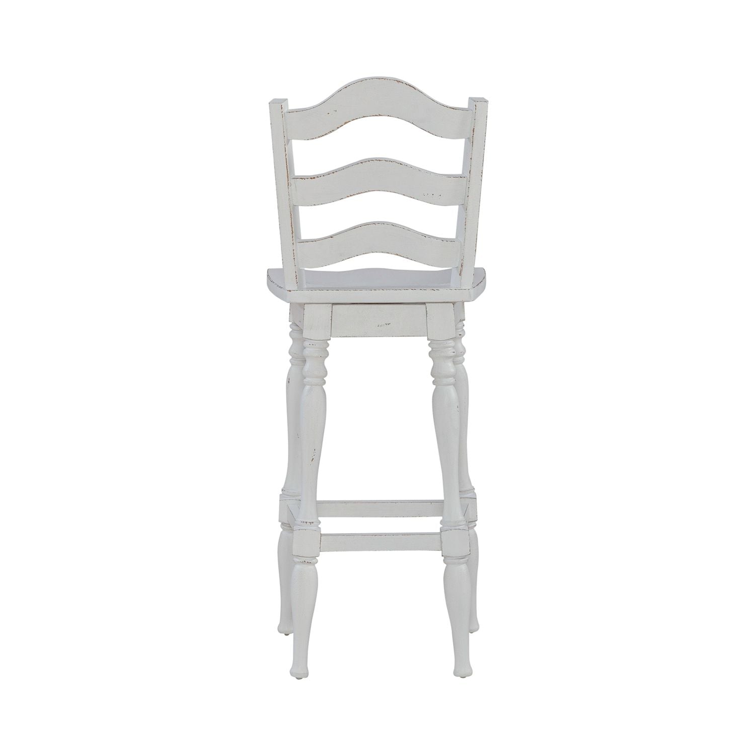 Magnolia Manor Ladderback Swivel Bar Stool