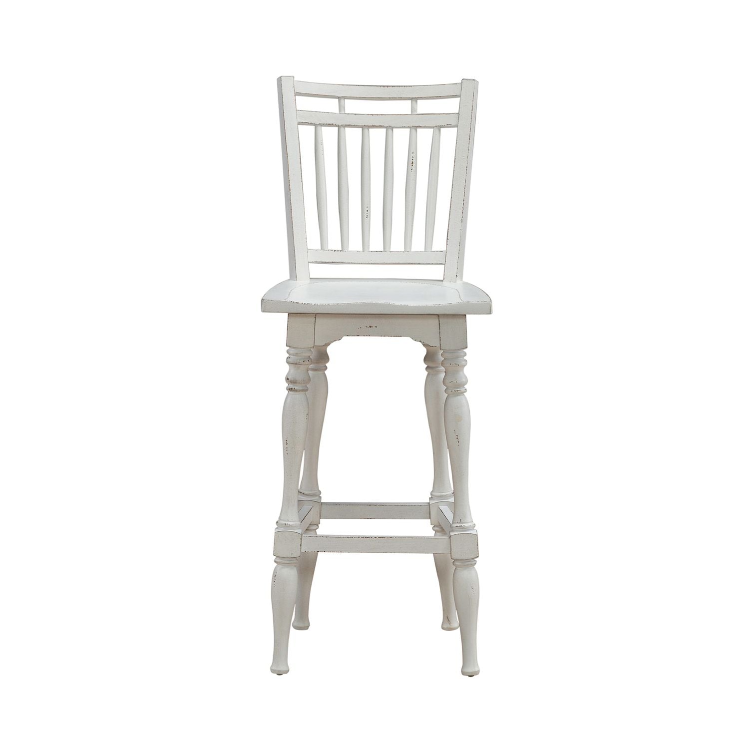 Magnolia Manor Spindle Back Swivel Bar Stool