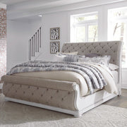 Magnolia Manor King California Upholstered Sleigh Bed