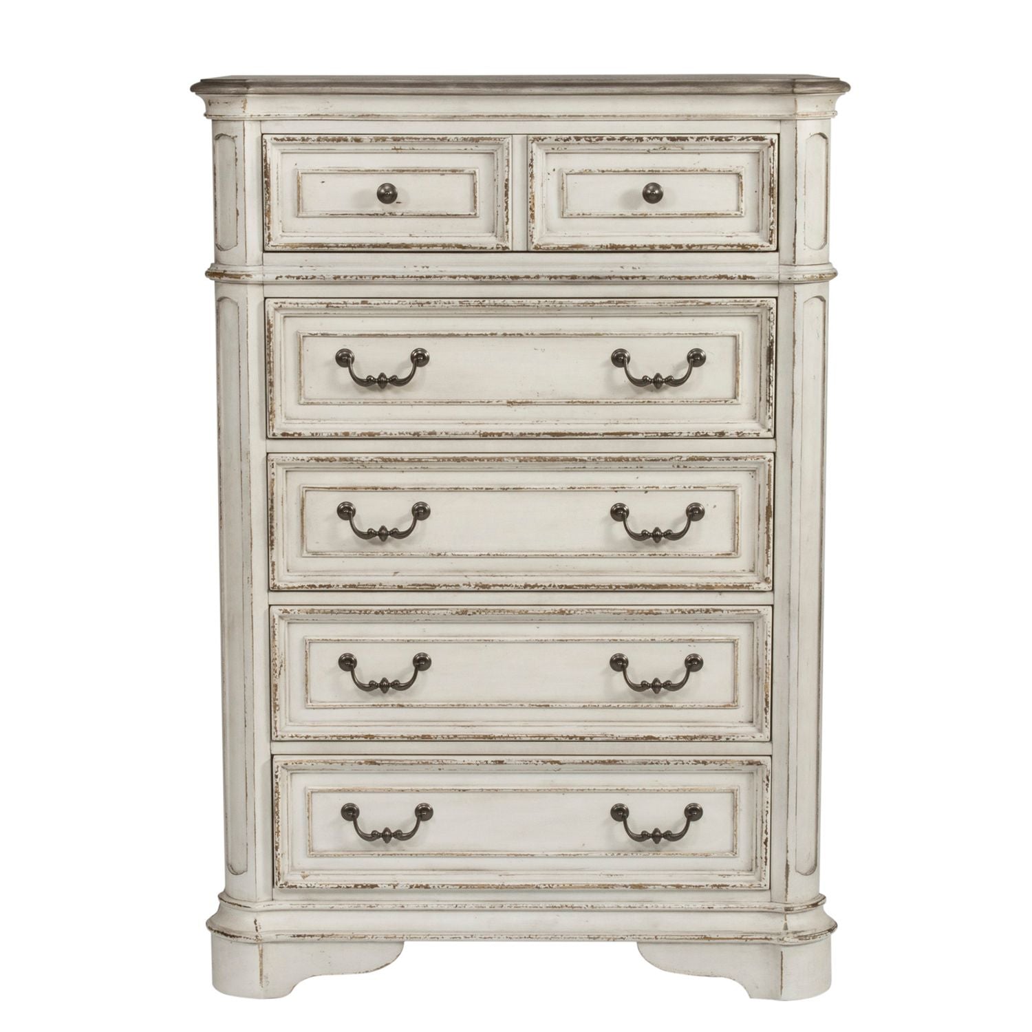Magnolia Manor King California Panel Bed, Dresser & Mirror, Chest, Nightstand