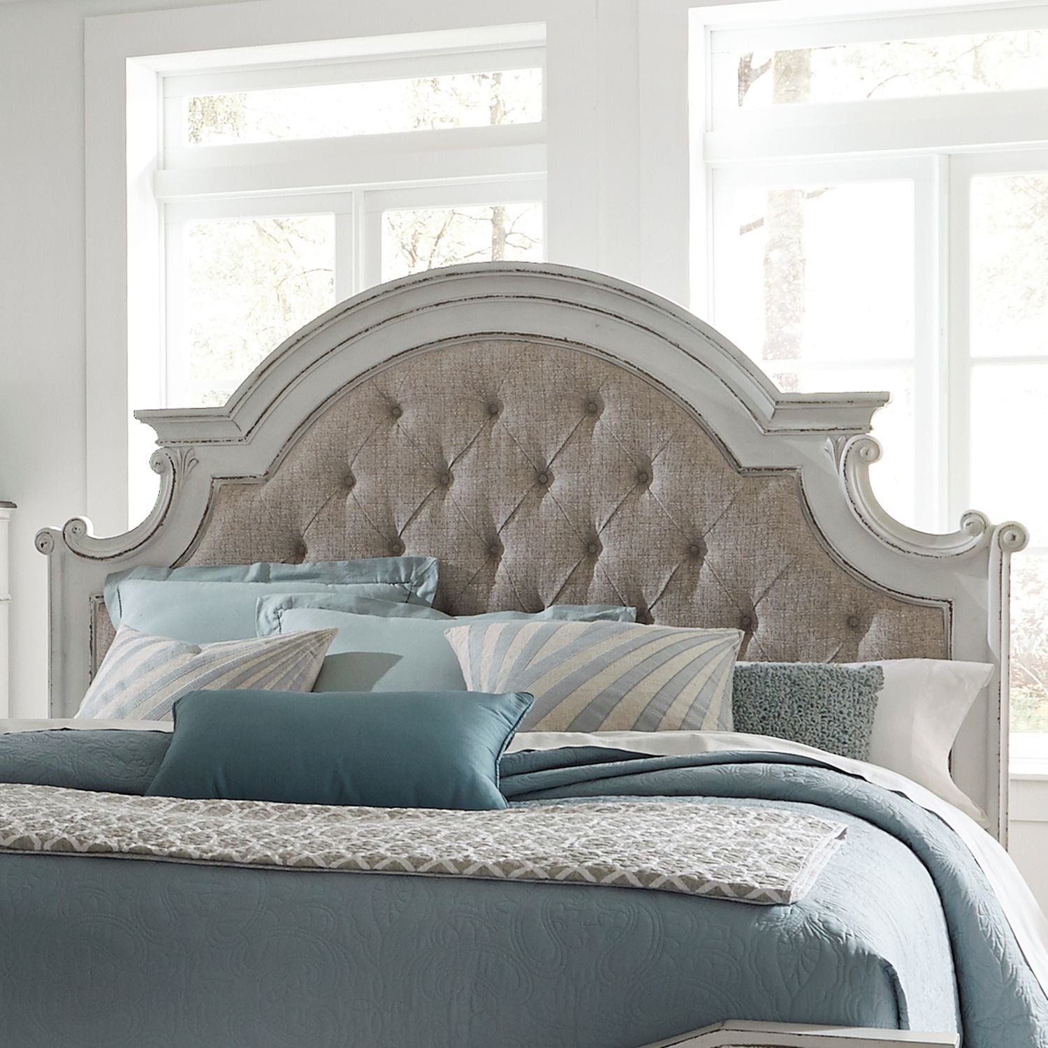 Magnolia Manor King Upholstery Panel Headboard