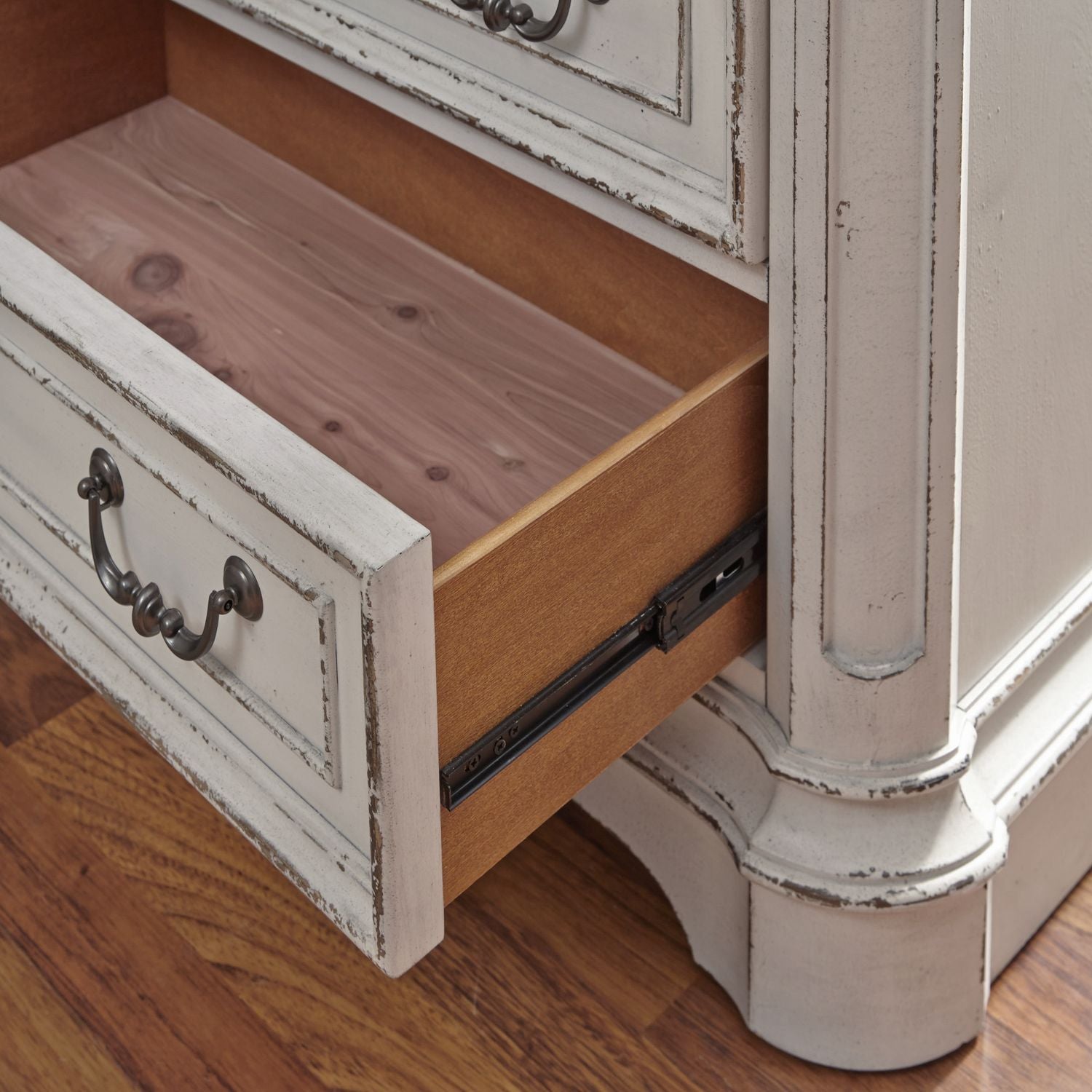 Magnolia Manor 3 Drawer Bedside Chest with Charging Station
