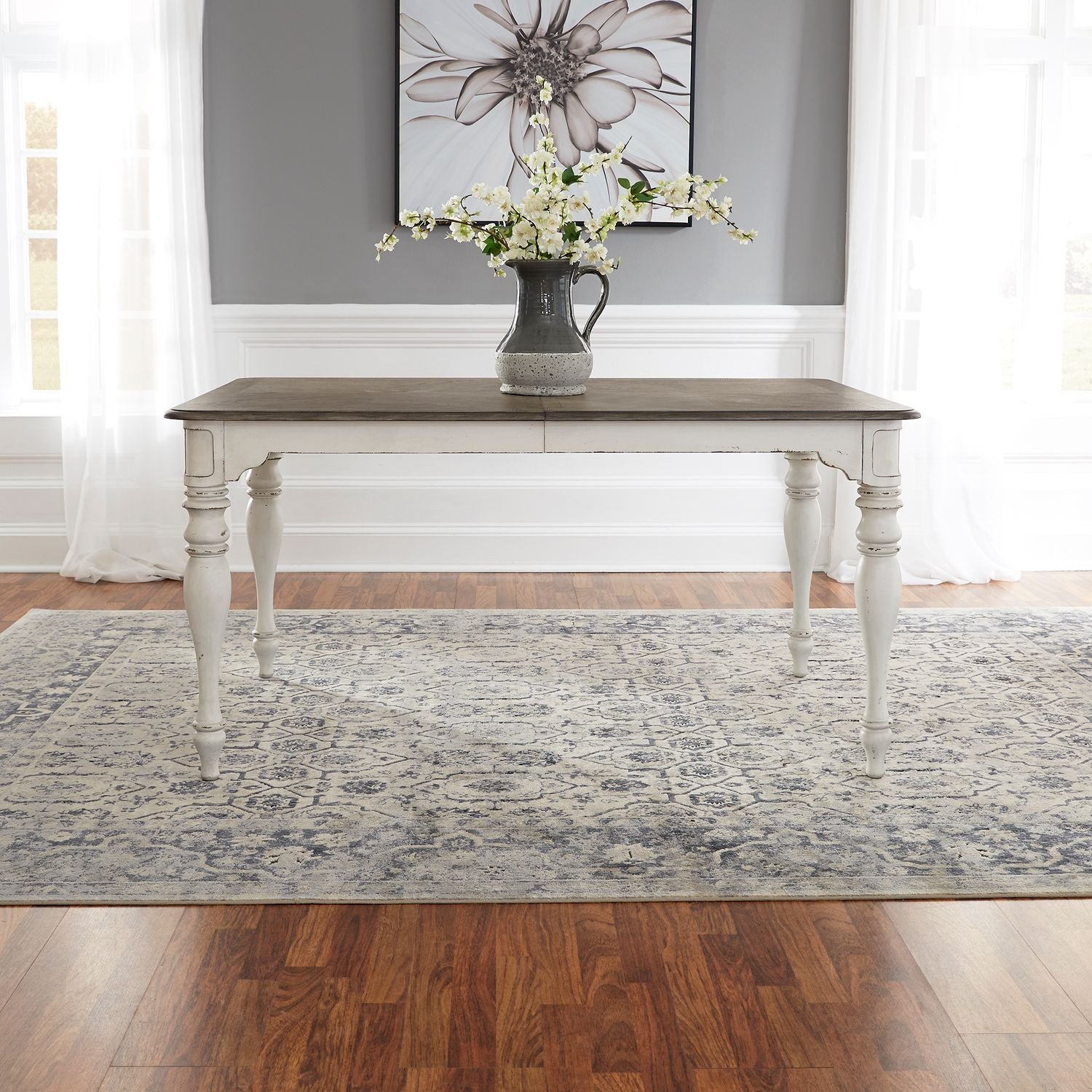 Magnolia Manor 5 Piece Leg Table Set