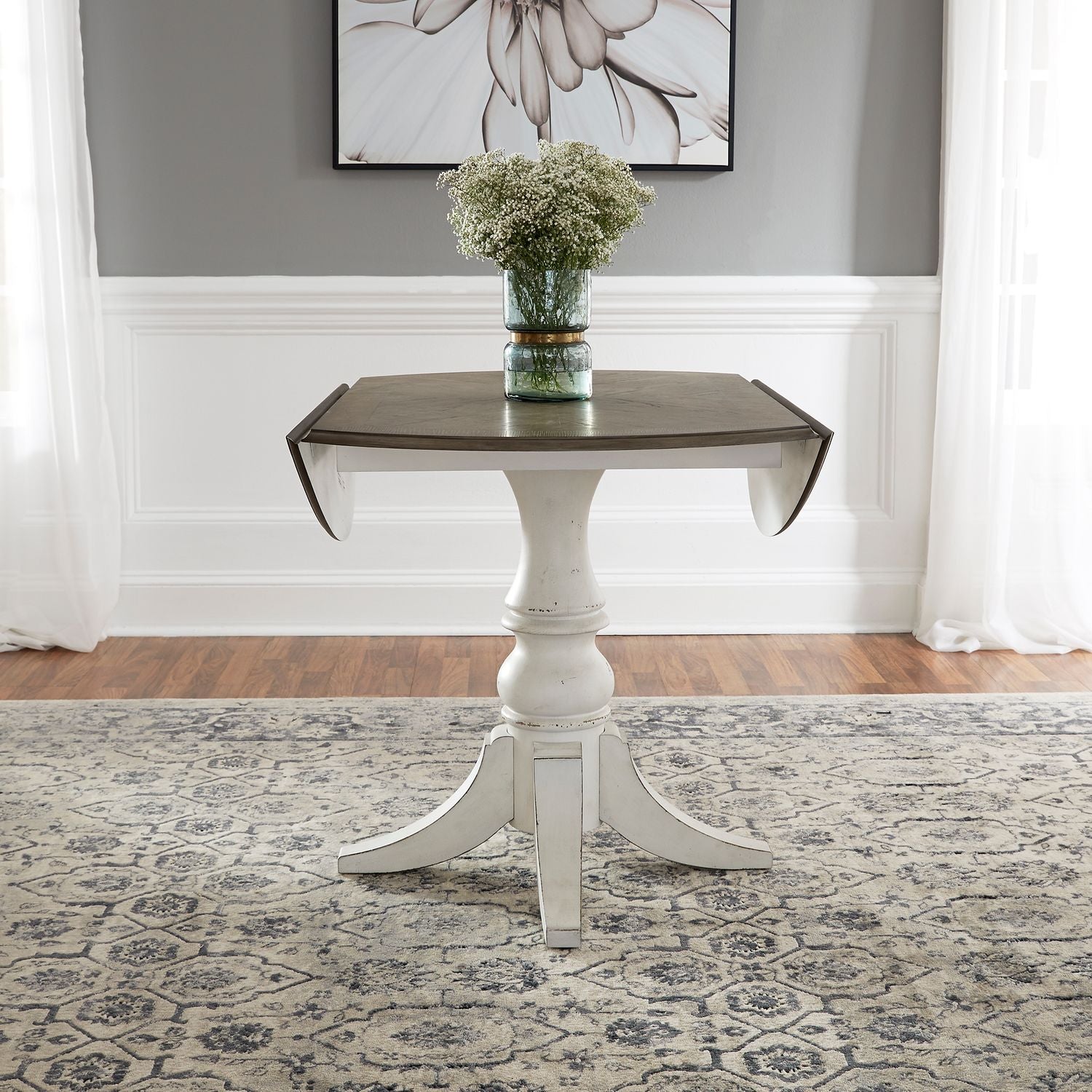 Magnolia Manor Opt 3 Piece Drop Leaf Table Set