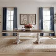 Magnolia Manor Double Pedestal Table Set