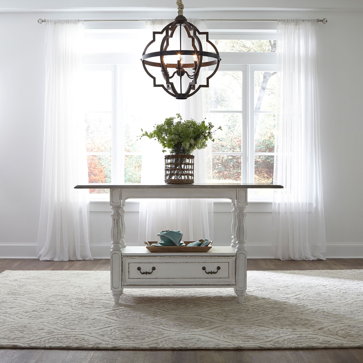 Magnolia Manor 5 Piece Gathering Table Set