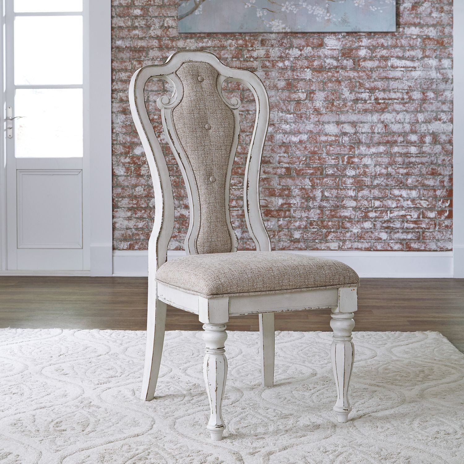 Magnolia Manor 7 Piece Leg Table Set