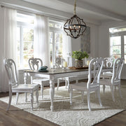 Magnolia Manor Opt 7 Piece Leg Table Set