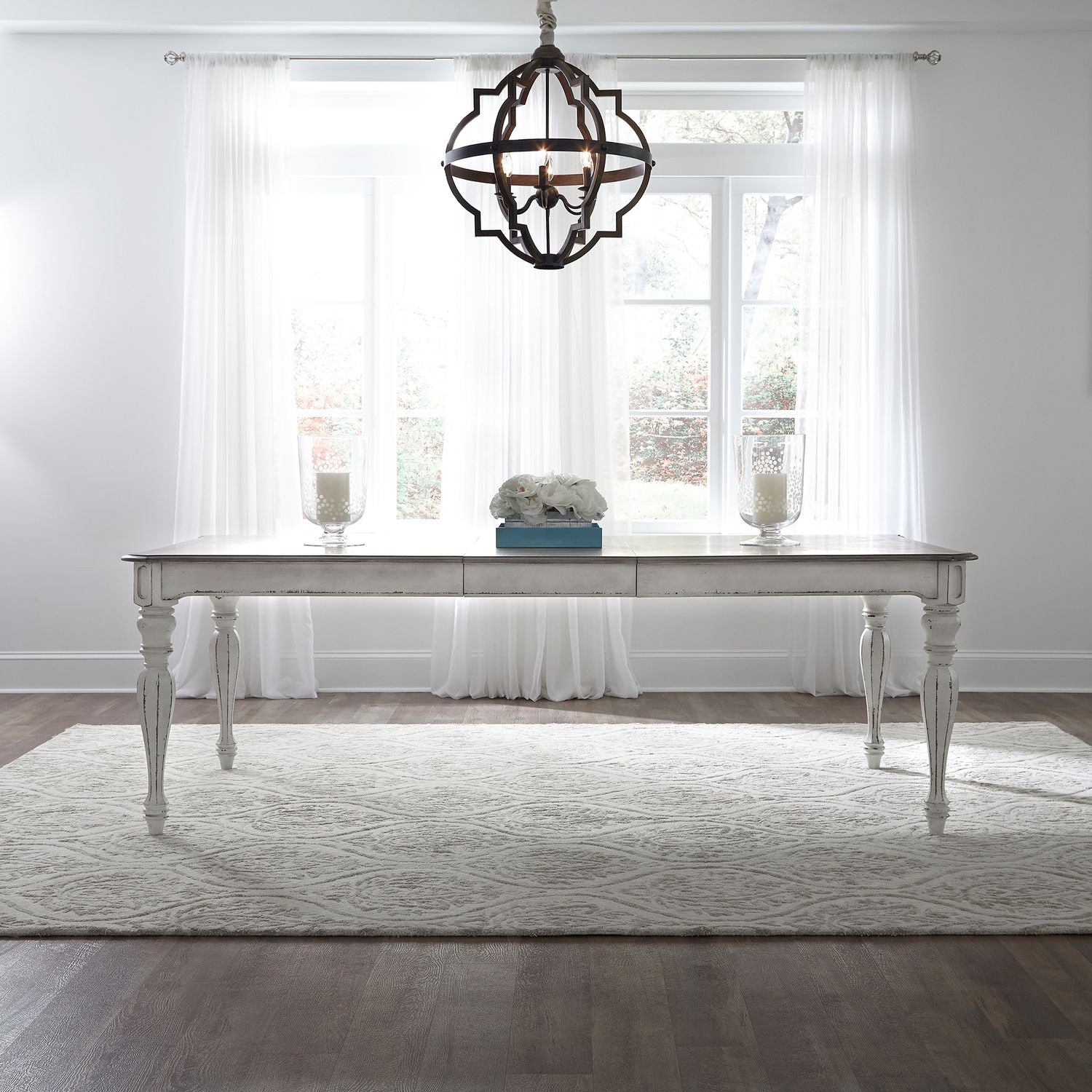 Magnolia Manor Opt 7 Piece Rectangular Table Set