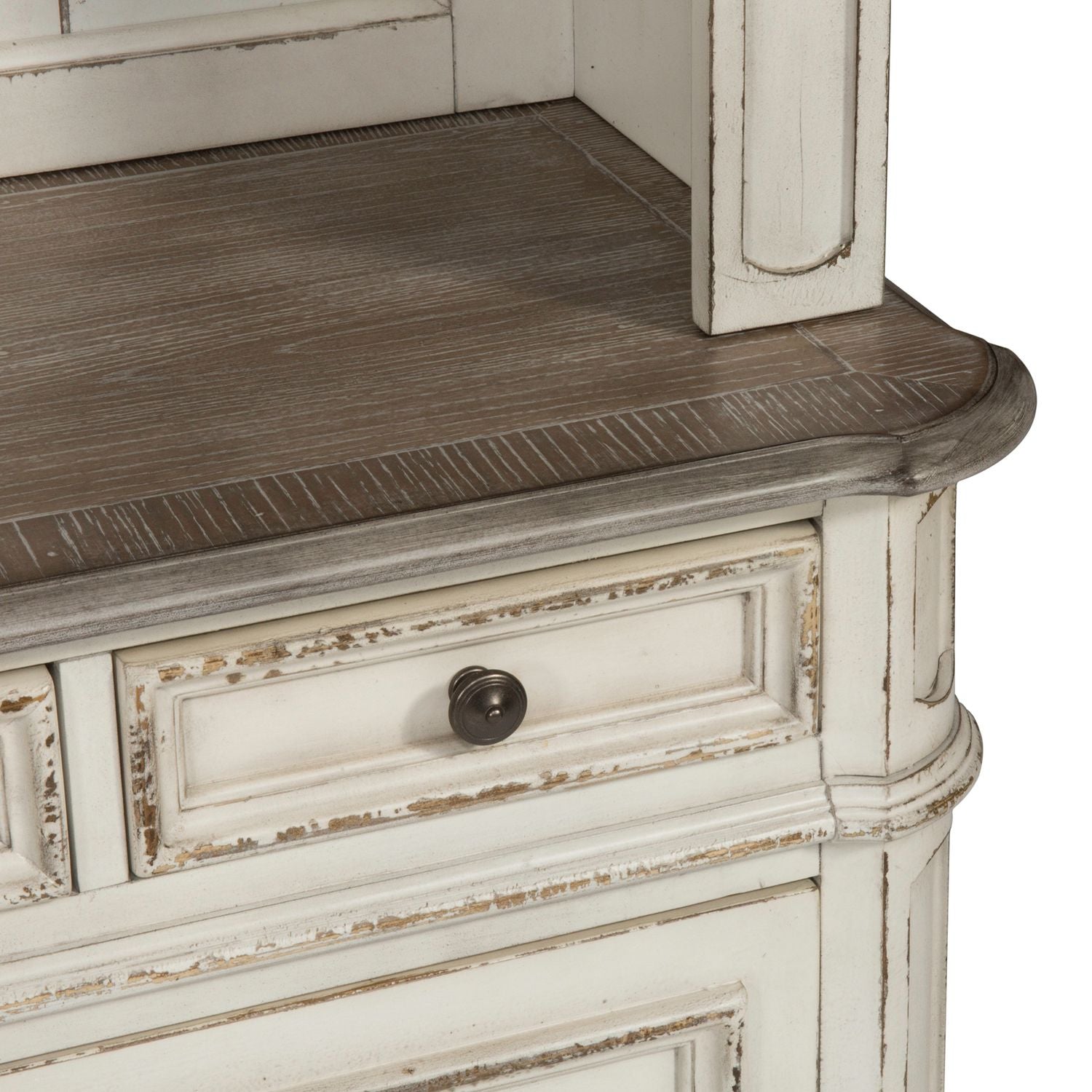 Magnolia Manor 3 Piece Desk & Hutch Set