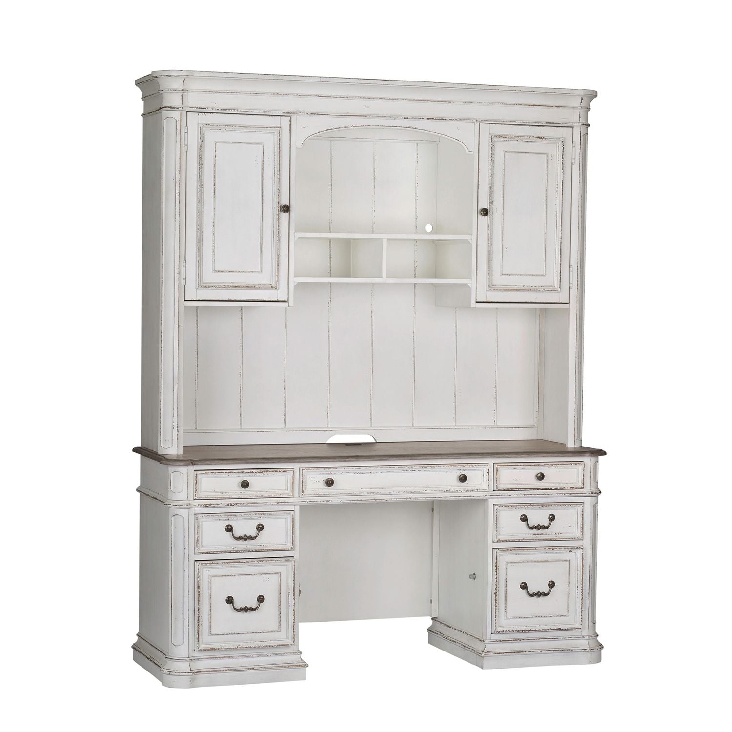 Magnolia Manor Credenza & Hutch
