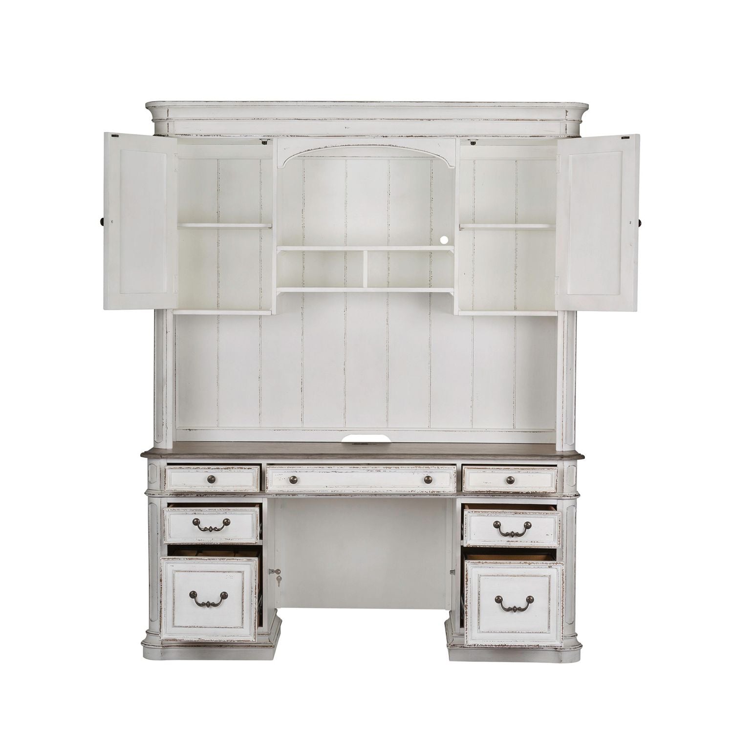 Magnolia Manor Credenza & Hutch