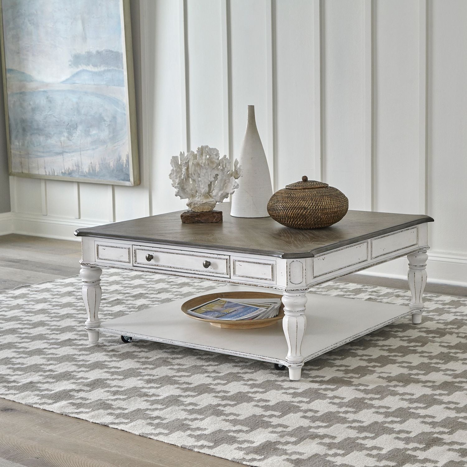 Magnolia Manor Oversized Square Cocktail Table
