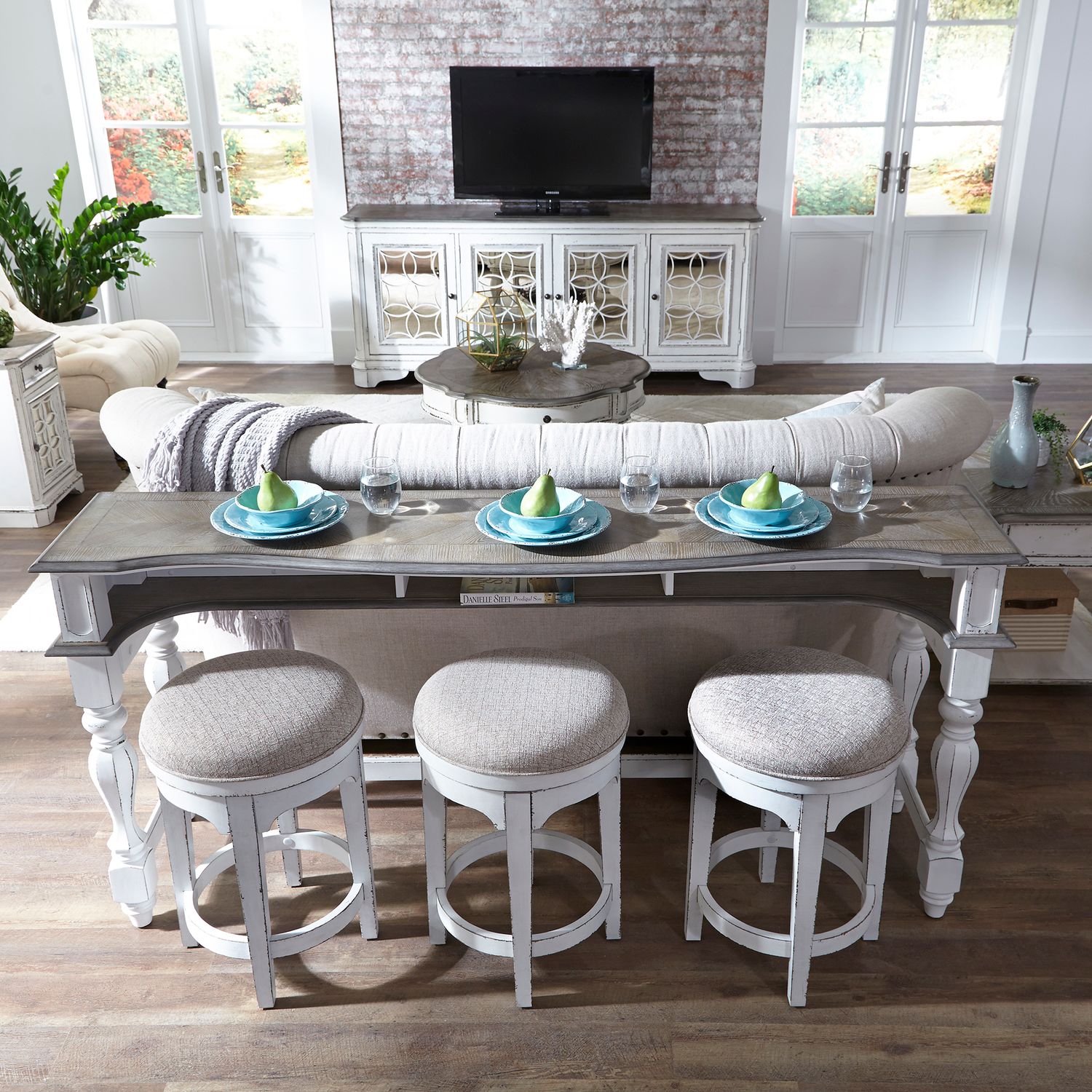 Magnolia Manor Console Swivel Stool