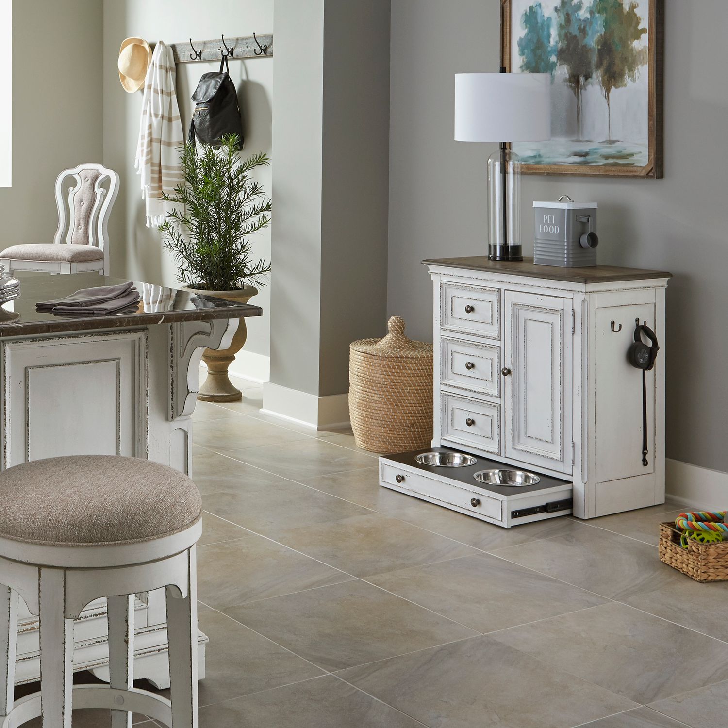 Magnolia Manor Pet Feeder Cabinet