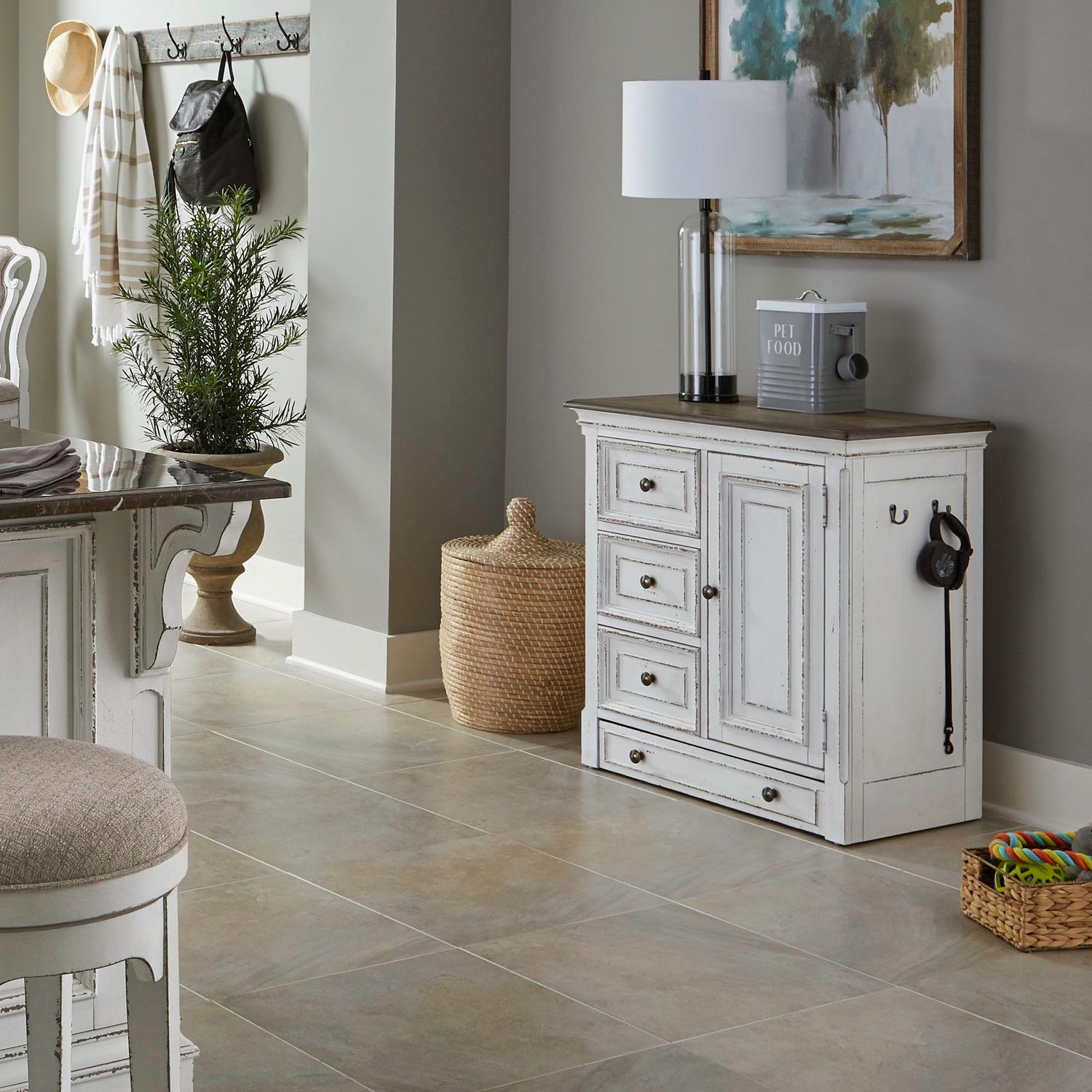 Magnolia Manor Pet Feeder Cabinet