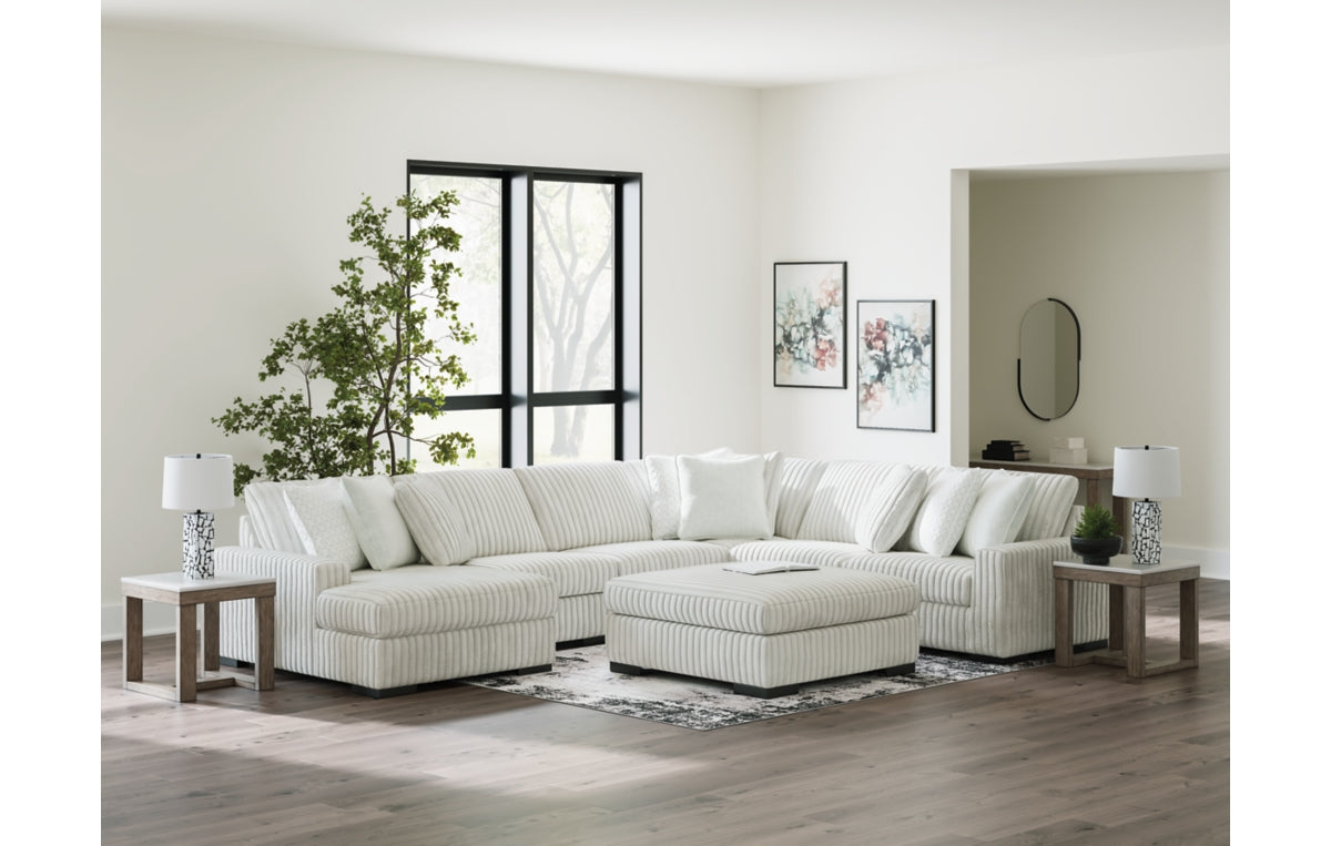 Stupendous 5-Piece Sectional with Chaise