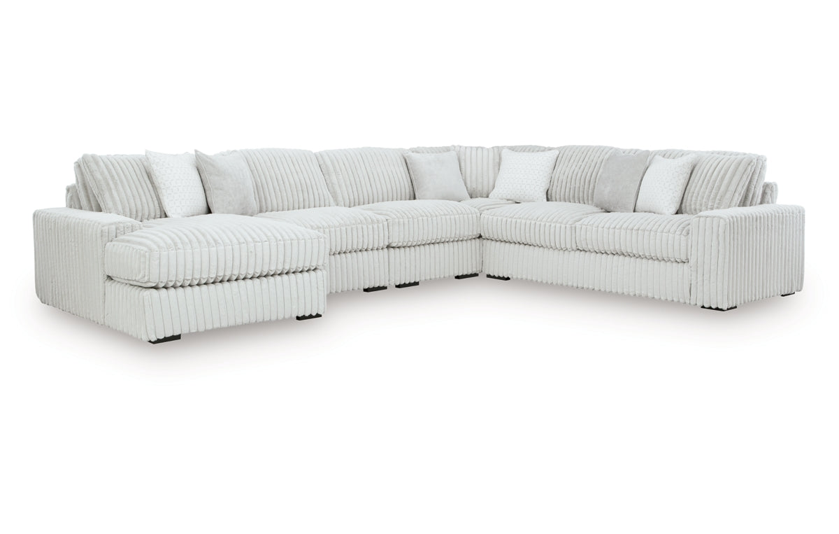 Stupendous 5-Piece Sectional with Chaise