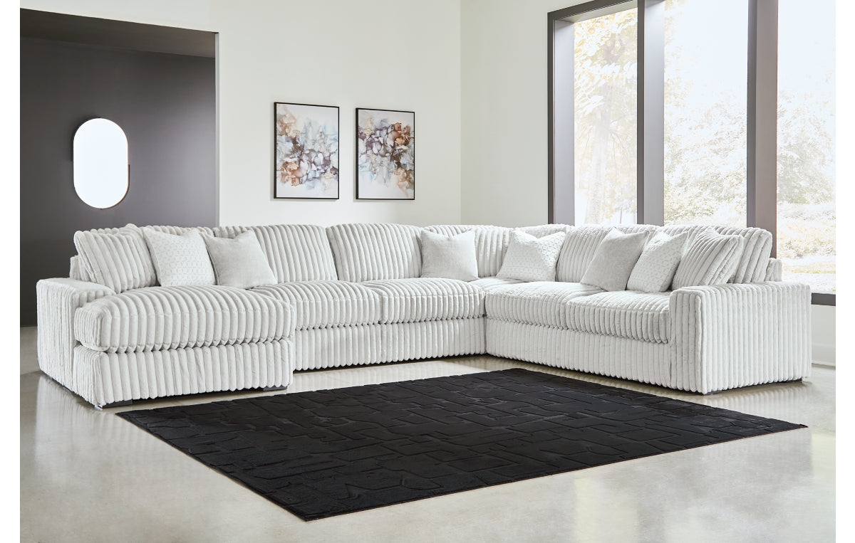 Stupendous 5-Piece Sectional with Chaise