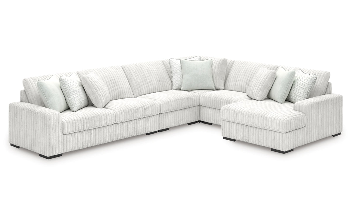 Stupendous 5-Piece Sectional with Chaise