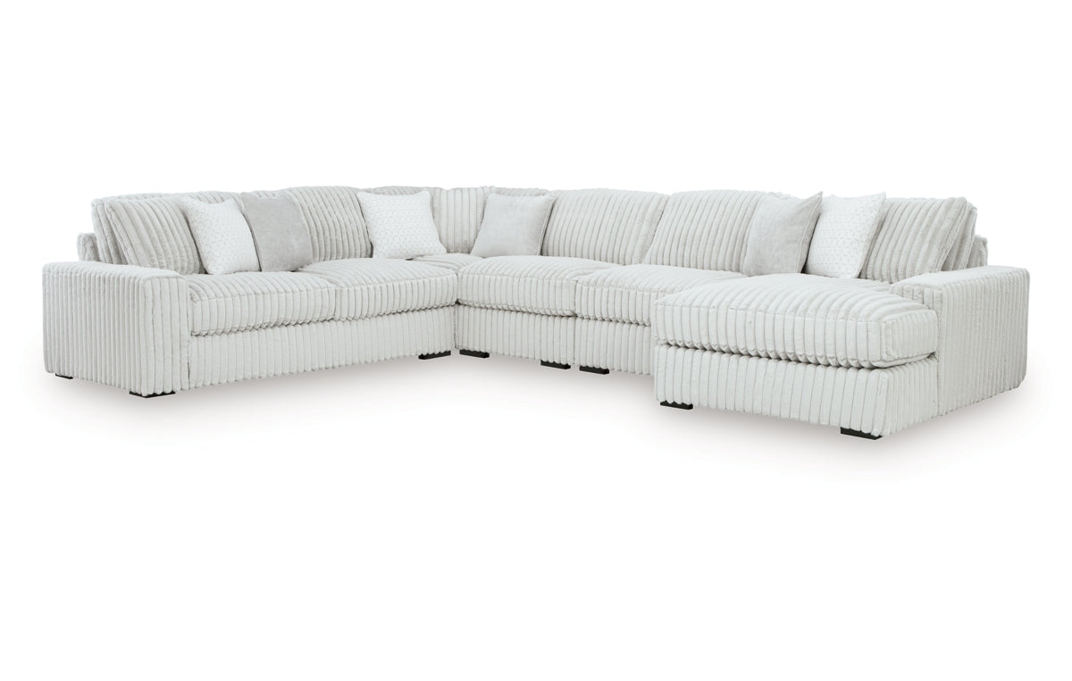 Stupendous 5-Piece Sectional with Chaise