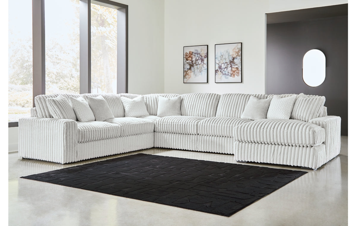 Stupendous 5-Piece Sectional with Chaise