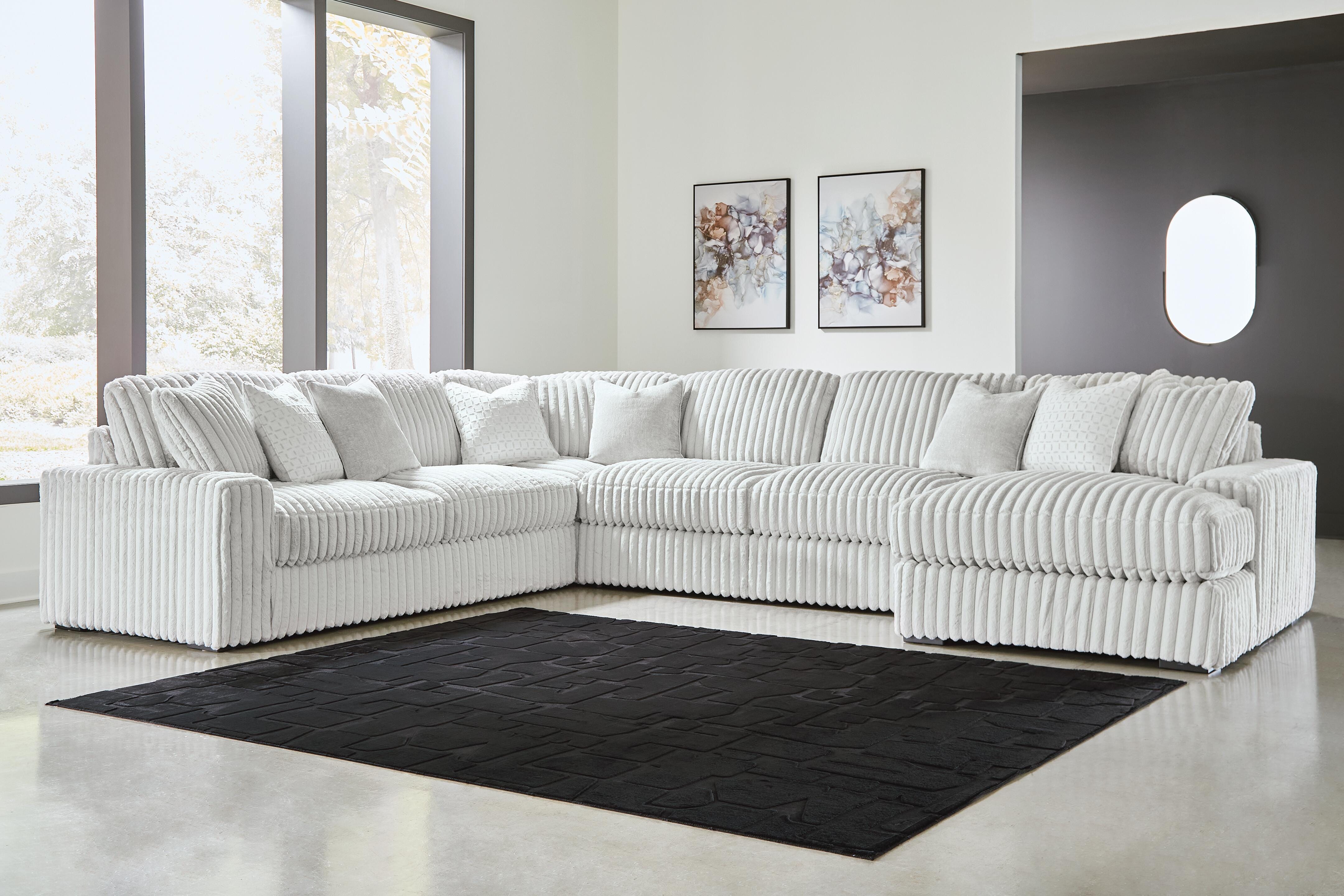 Stupendous 5-Piece Sectional with Chaise