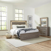 Horizons King California Panel Bed, Dresser & Mirror