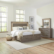 Horizons King Storage Bed, Dresser & Mirror