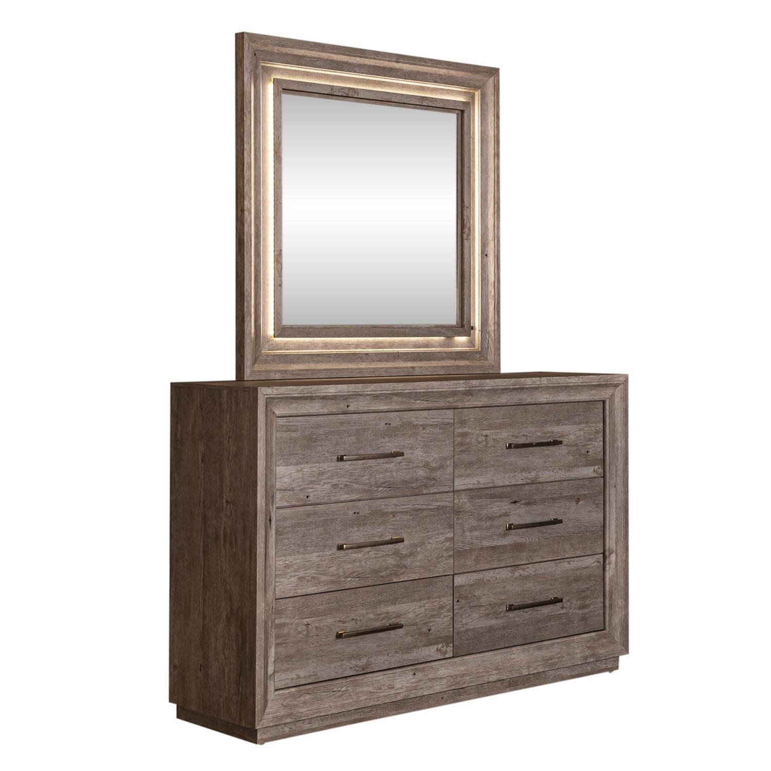 Horizons Queen Storage Bed, Dresser & Mirror