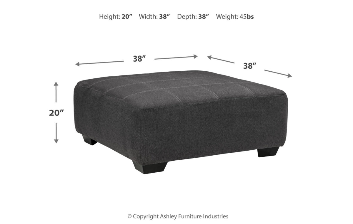 Ambee Oversized Accent Ottoman