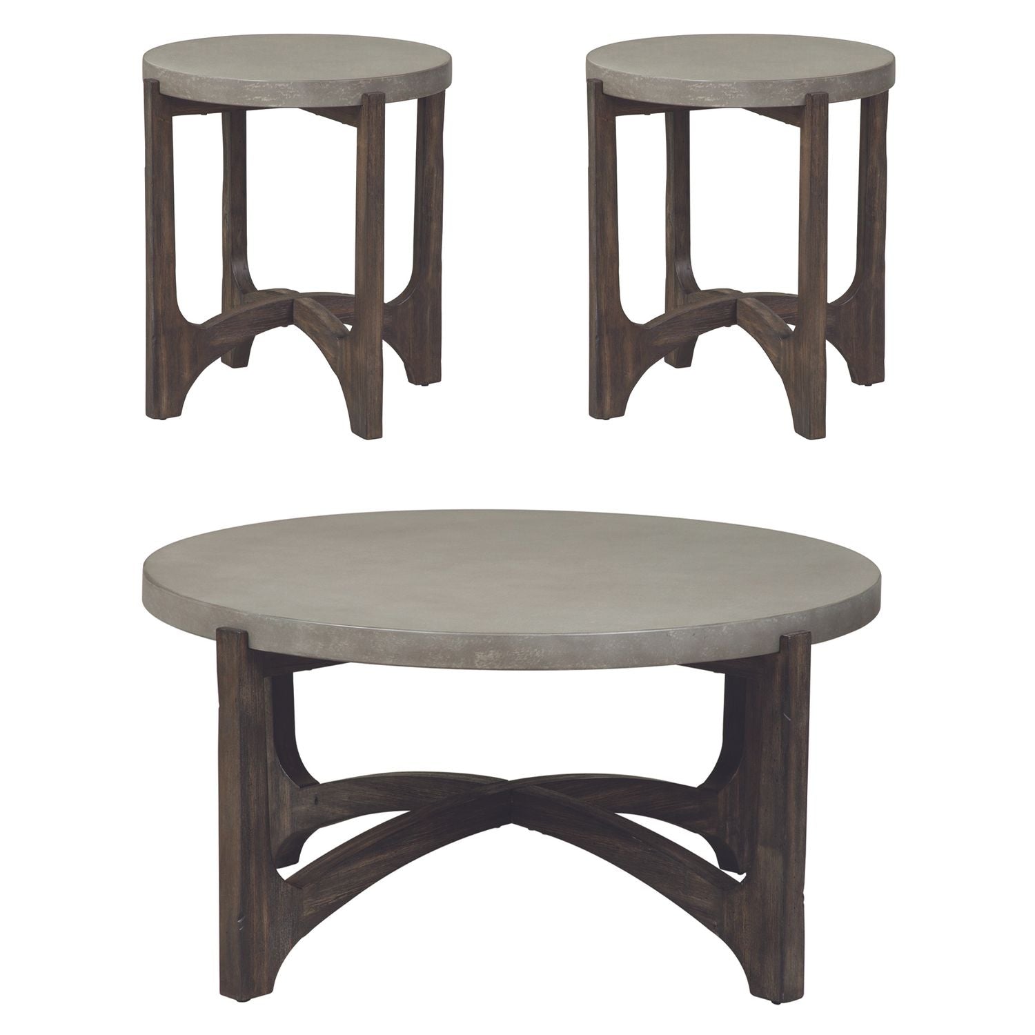 Cascade 3 Piece Set (1-Cocktail 2-End Tables)